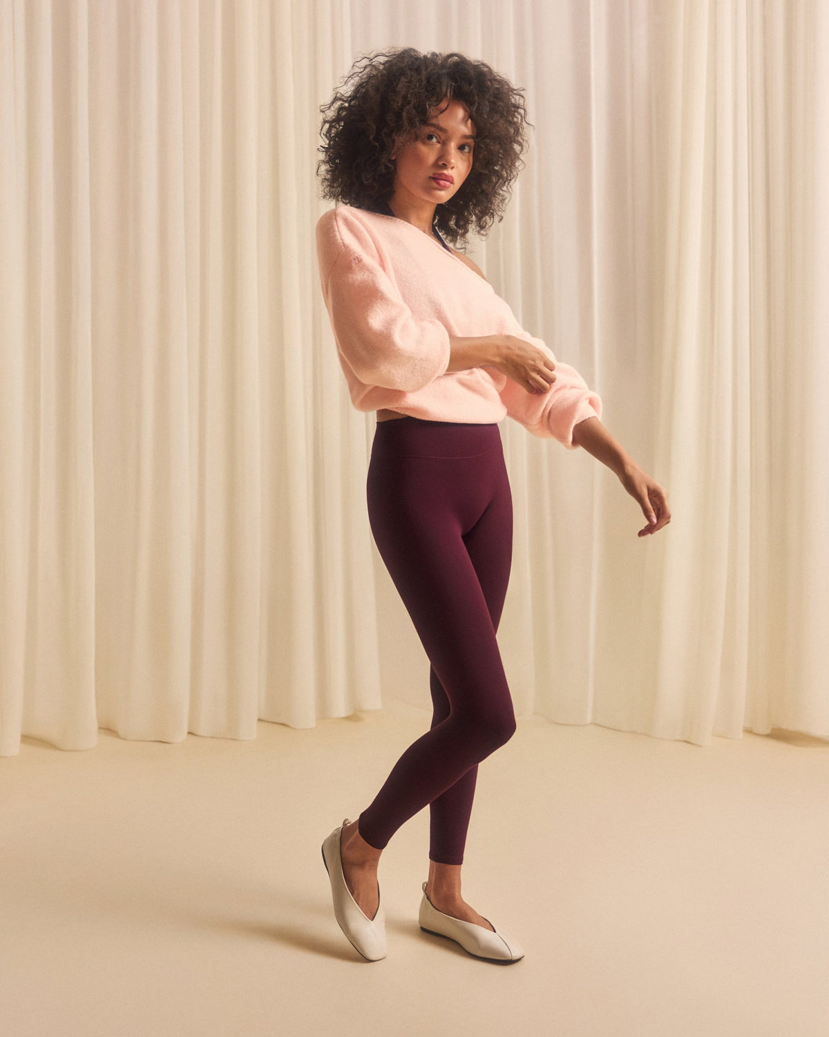 SoftMotion™ High Waisted Leggings | Cherry Lacquer Purple
