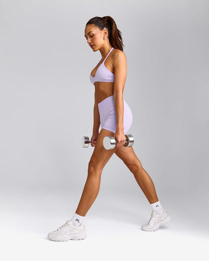 EnhanceLift™ Seamless Minimal Halter Neck Bralette | Lavender Purple