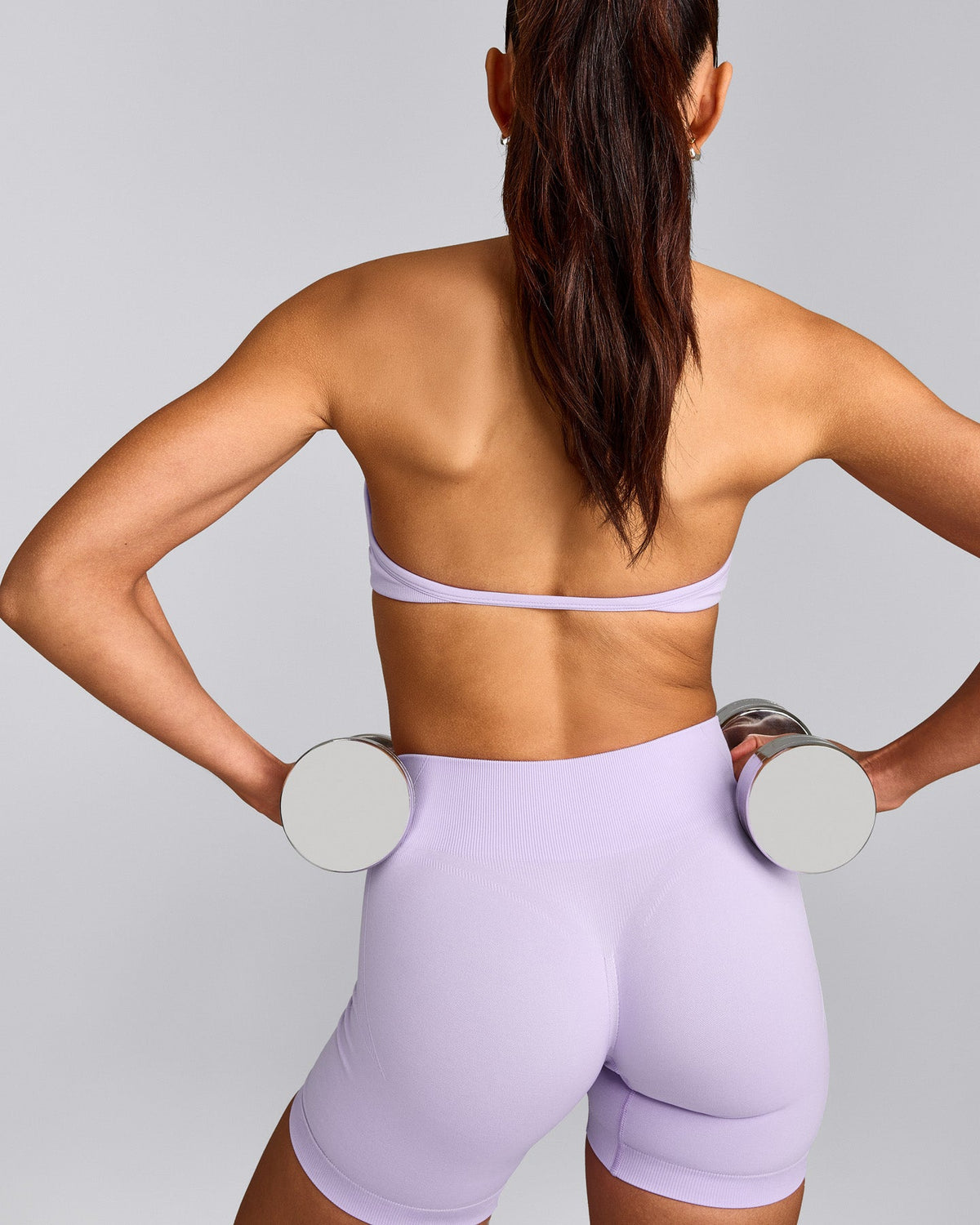 EnhanceLift™ Seamless Minimal Halter Neck Bralette | Lavender Purple