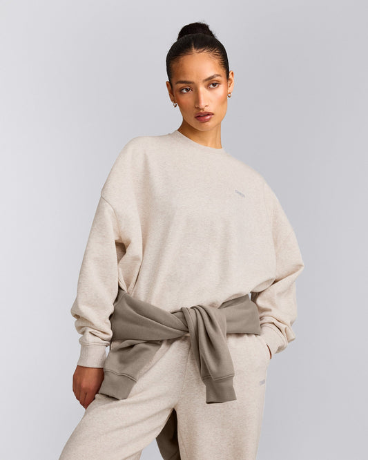 Foundations All Season Crew Neck Sweatshirt | Oat Marl