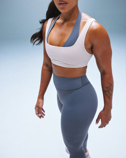 SoftMotion™ High Waisted Leggings | Granite Blue